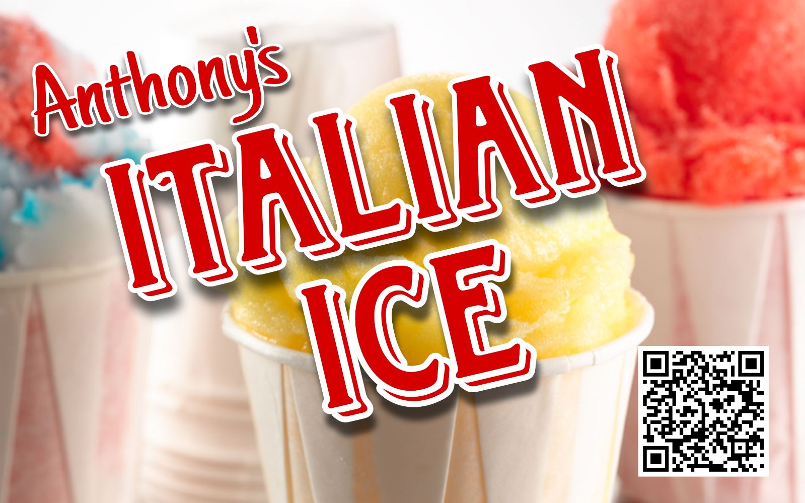 Anthony's Italian Ice Postcard Front - Italian Ice Food Truck